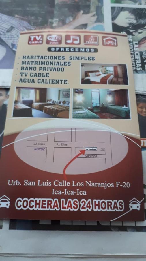 Hospedaje Los Paredones Ica Exteriör bild